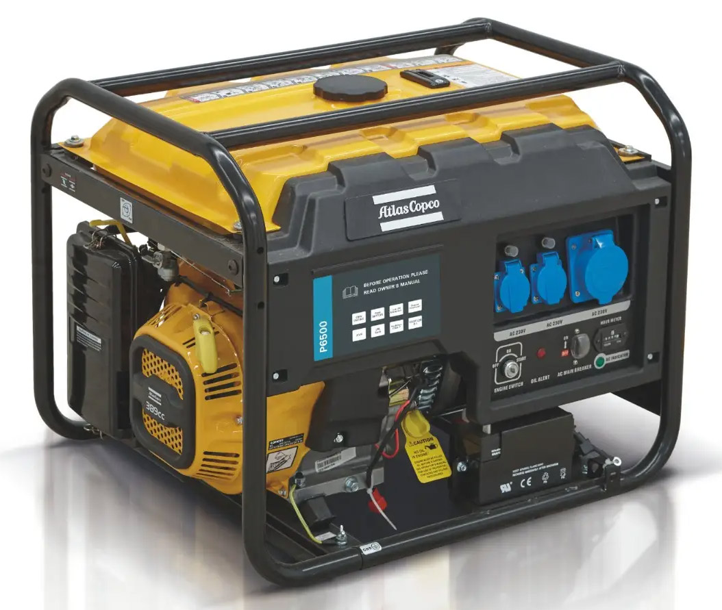 Генератор бензиновий Atlas Copco P 6500, 5.5 кВт, 230 B